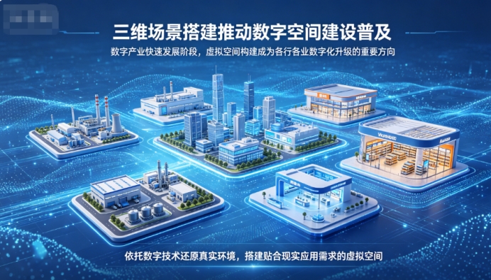 三维场景搭建推动数字空间建设普及