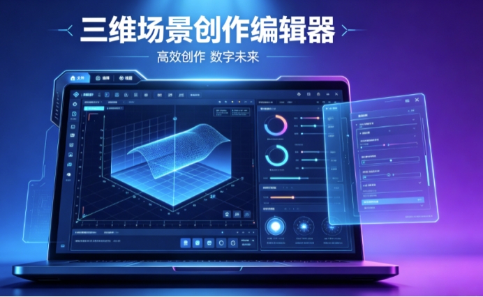 三维编辑器解锁数字化场景创作新方式