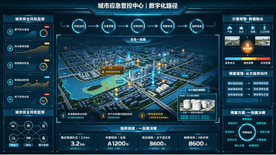 从被动响应到主动防控，城市应急管控中心的数字化路径