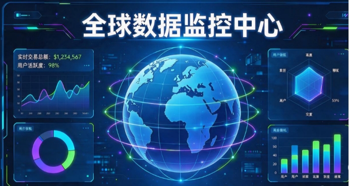 数据驾驶舱 企业全局运营状态的可视化展示载体